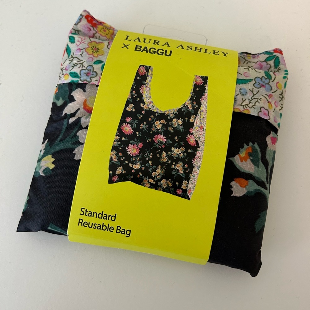 NWT baggu x laura ashley collab standard reusable bag